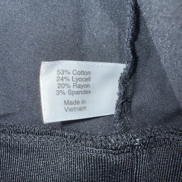 Lane Bryant Pearl Snap Bomber Jacket Black Zip Plus Size 22/24 Stretch Casual - Picture 5 of 7